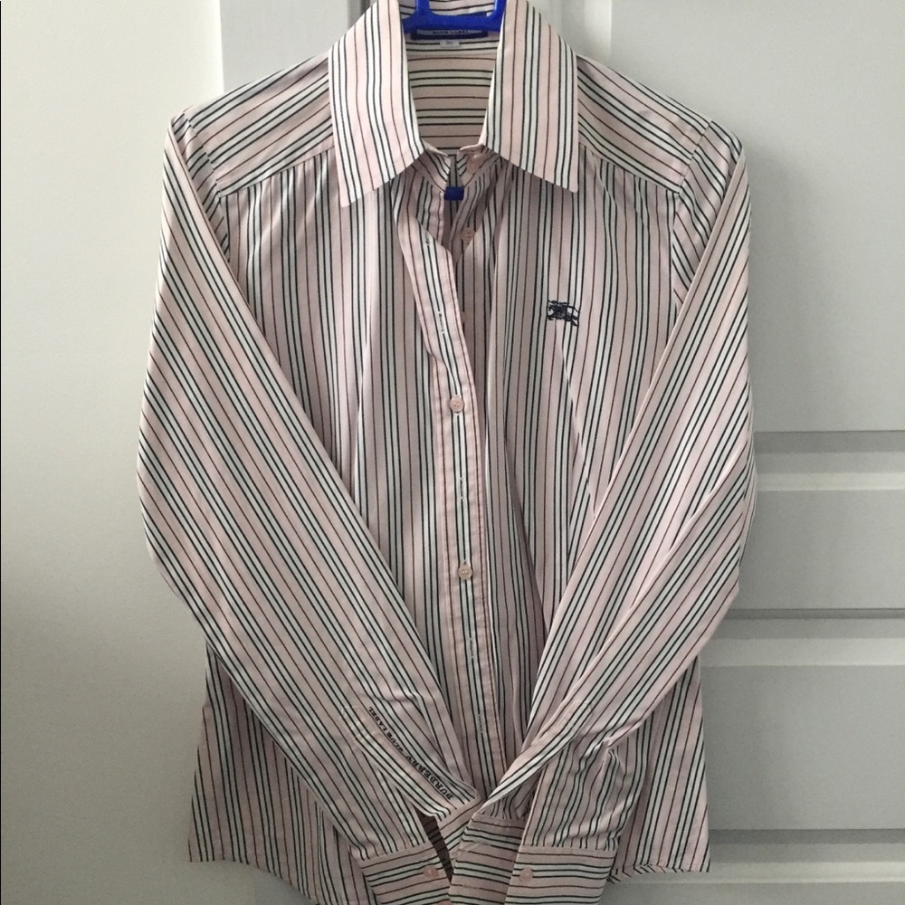 ‘Burberry Blue Label’ women’s Pink Stripe Shirt